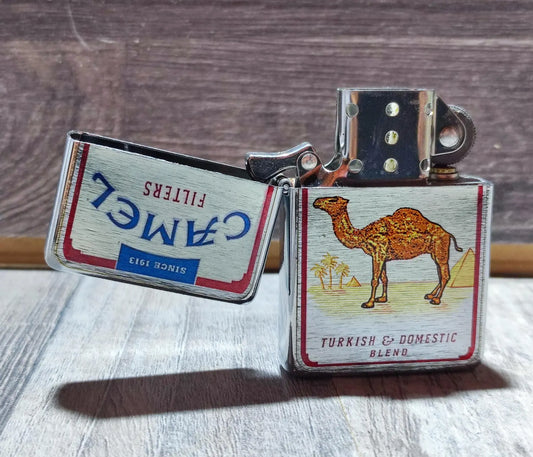 Vintage style Rare Crystal face CAMEL design for Zippo Personalized Cigars Cigarettes