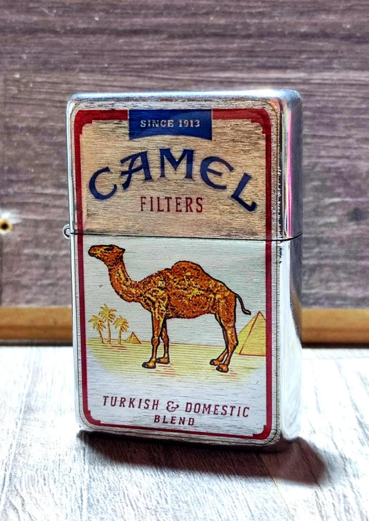 Vintage style Rare Crystal face CAMEL design for Zippo Personalized Cigars Cigarettes